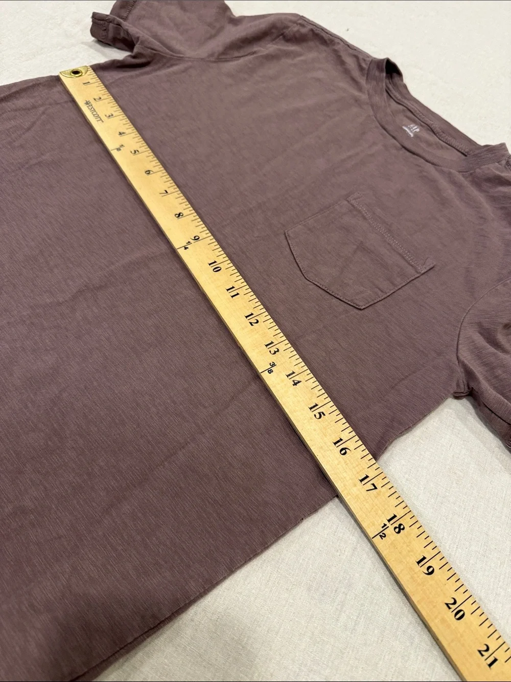 GAP kids Short Sleeve Pocket Tee - Plum Brown size XL